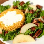 Panko-Breaded Goat Cheese and Crisp Apple Salad Recipe